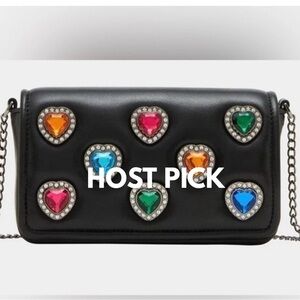 Betsey Johnson Rise to the Occasion Bejeweled Crossbody Bag